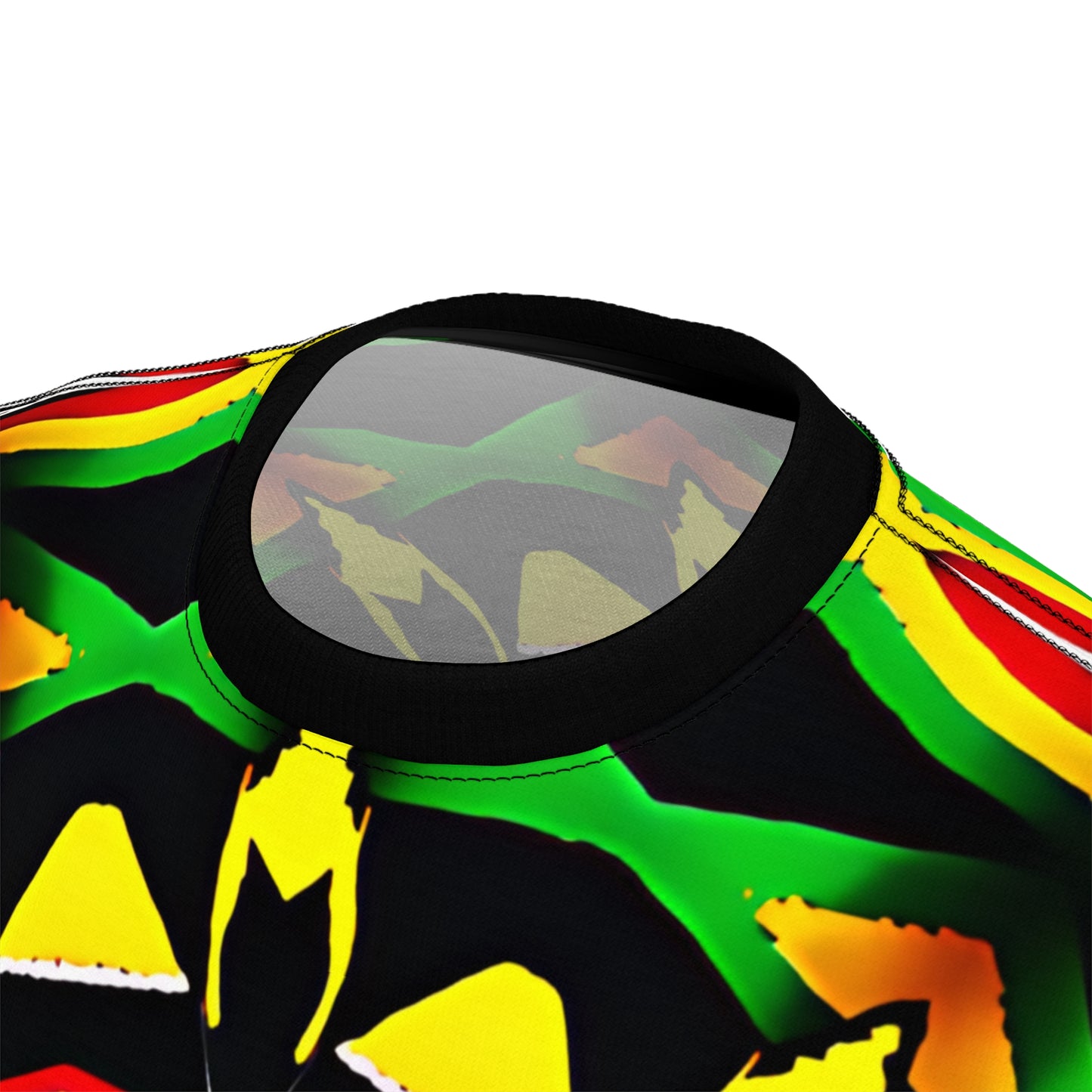 Men's Psychedelic Bold Reggae Colors All Over Print Tee