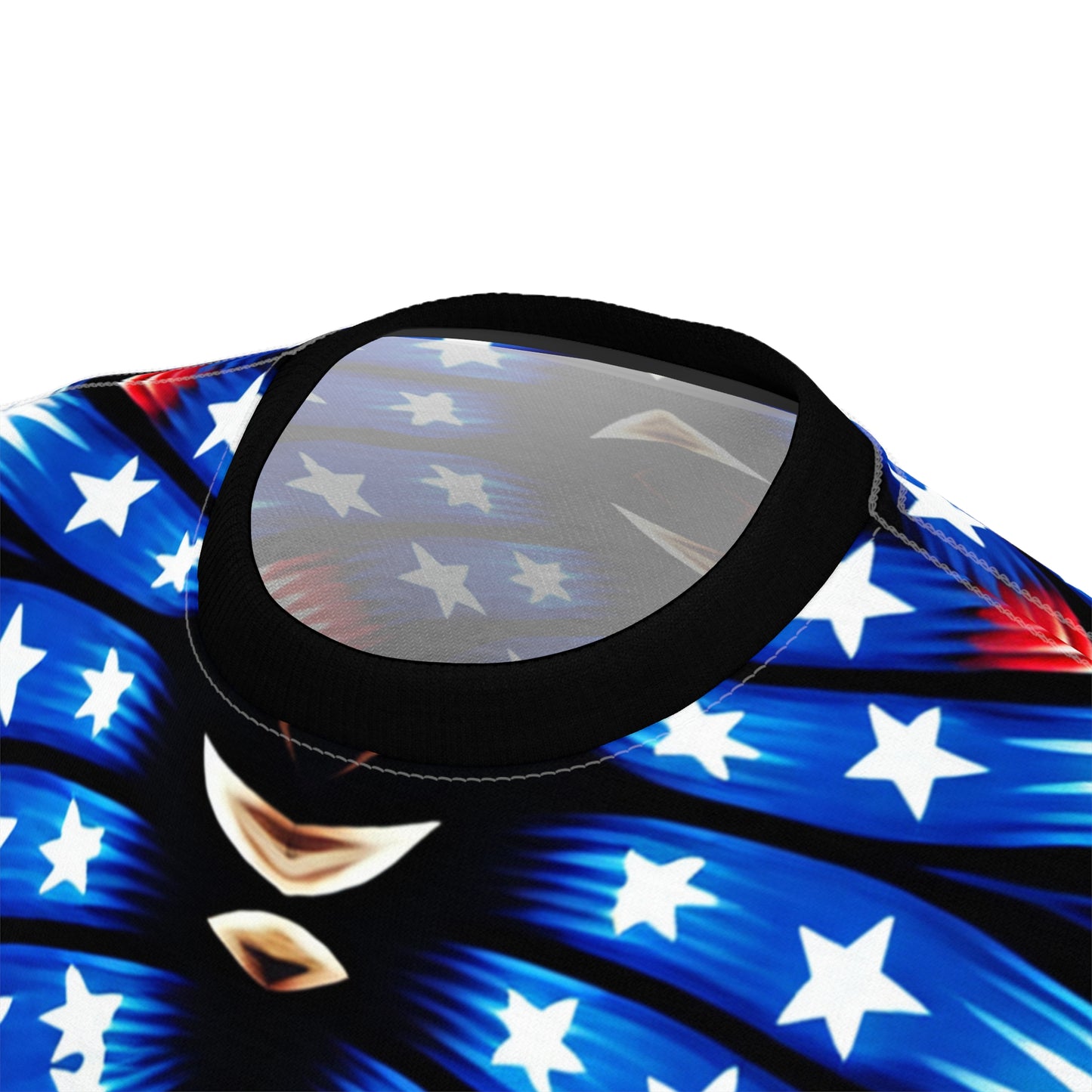Women's American Flag Pattern All-Over Print Unisex Cut & Sew Tee