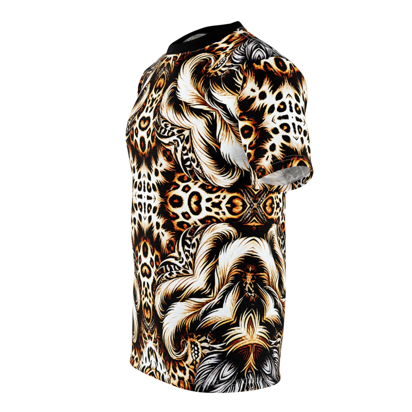 Men's Leopard Baroque Pattern All-Over Print Unisex Cut & Sew Tee
