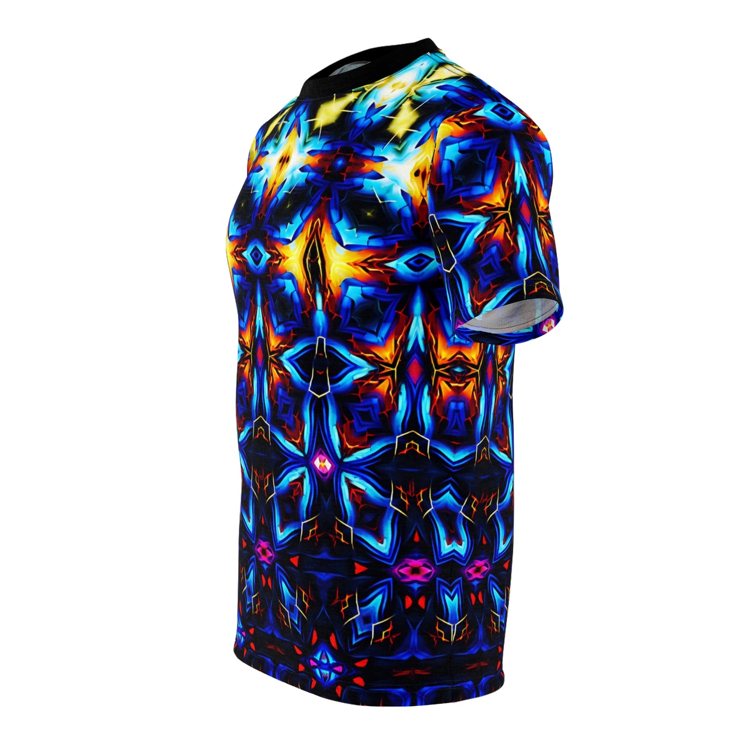Men's Psychedelic Kaleidoscope All-Over Print Unisex Cut & Sew Tee
