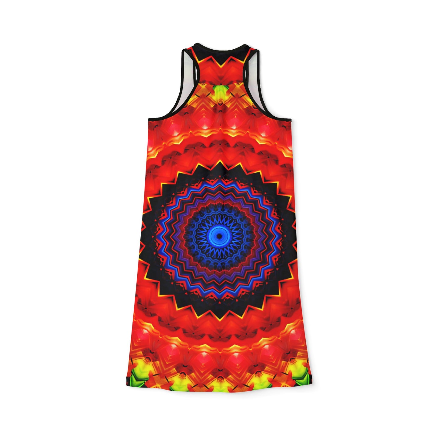 Women's Psychedelic Vibrant Mandala All-Over Print Racer back Dress