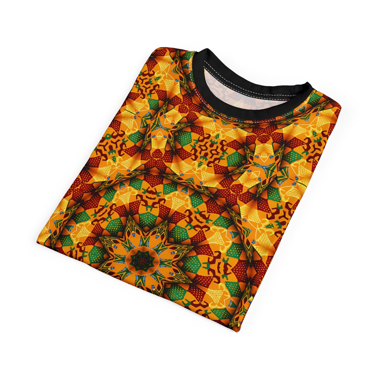 Men's Vibrant Geometric Unisex Cut & Sew Tee