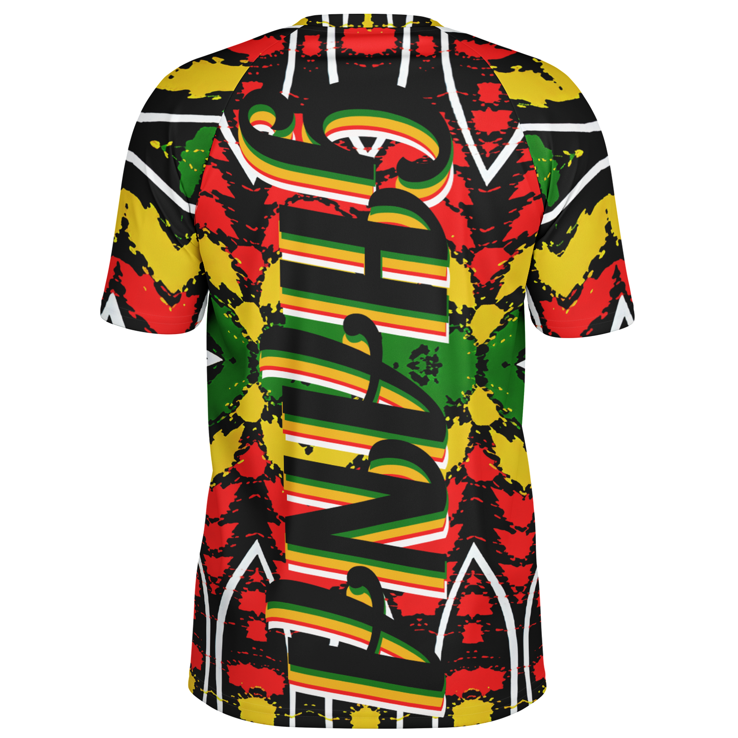 Men's Ghana Flag & Black Star Pattern All-Over Print Soccer Jersey