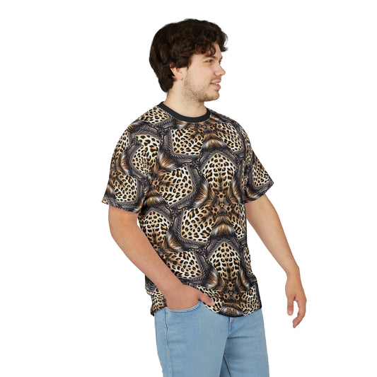 Men's Leopard Mosaic Pattern All-Over Print Unisex Cut & Sew Tee