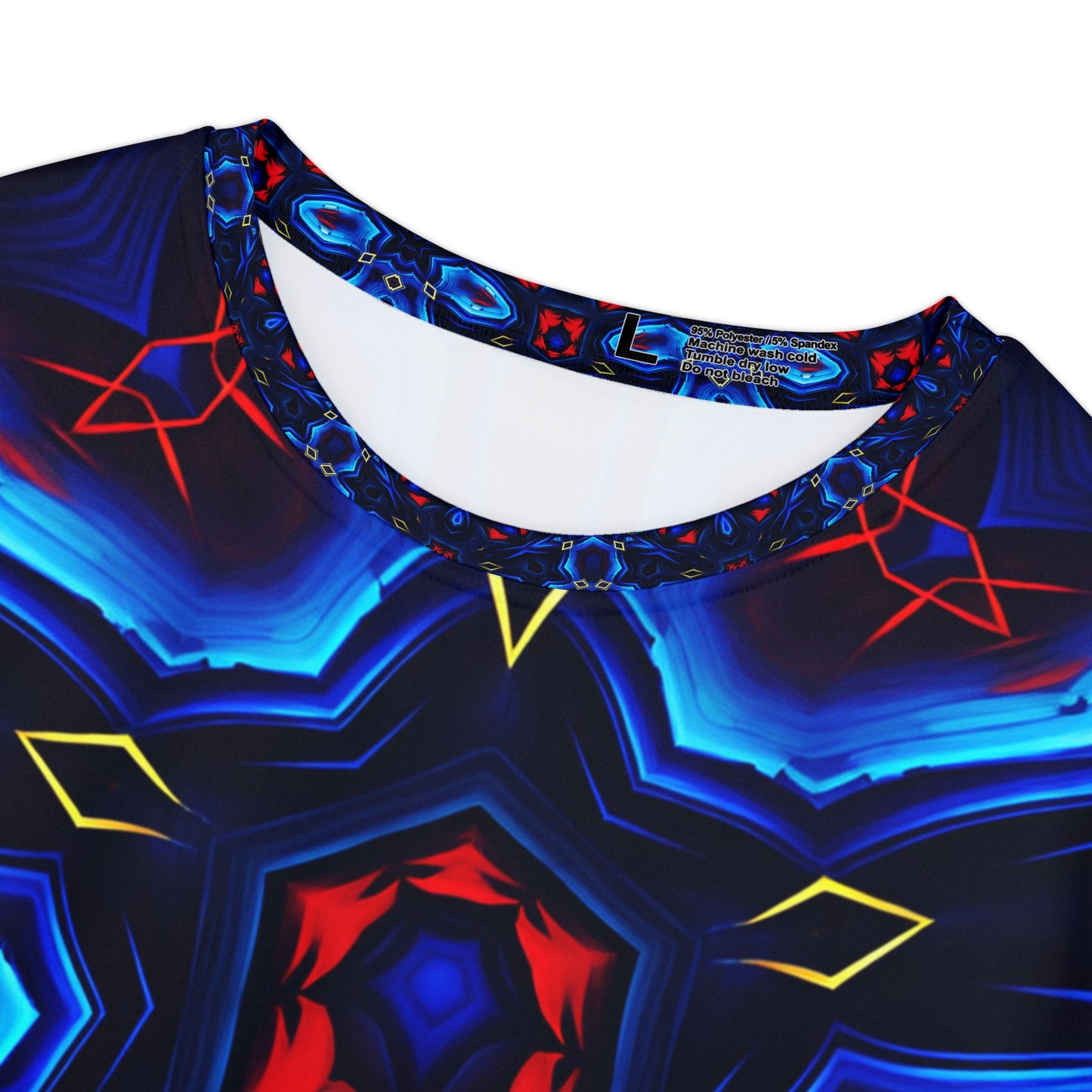 Women's Kaleidoscope Neon Floral All-Over Print Unisex Cut & Sew Tee