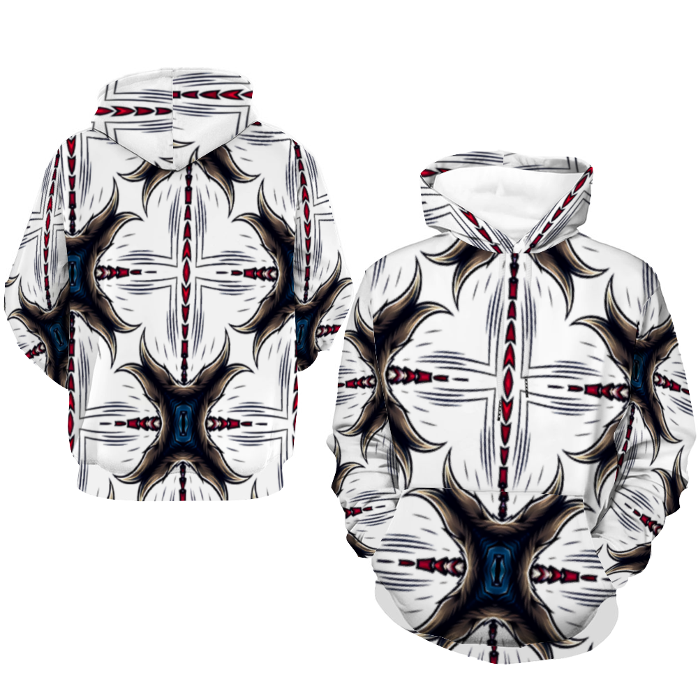 Men's Custom Unisex All Over Print Hoodies with Pockets.
