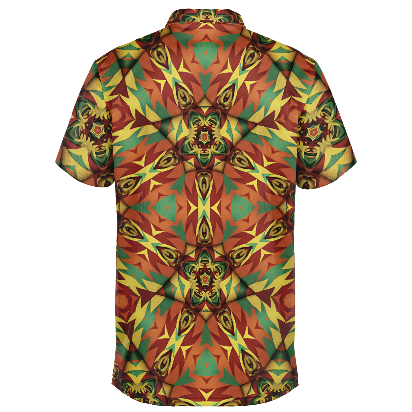 Men's Bold Tribal Kaleidoscope Pattern All Over Print Polo Shirt