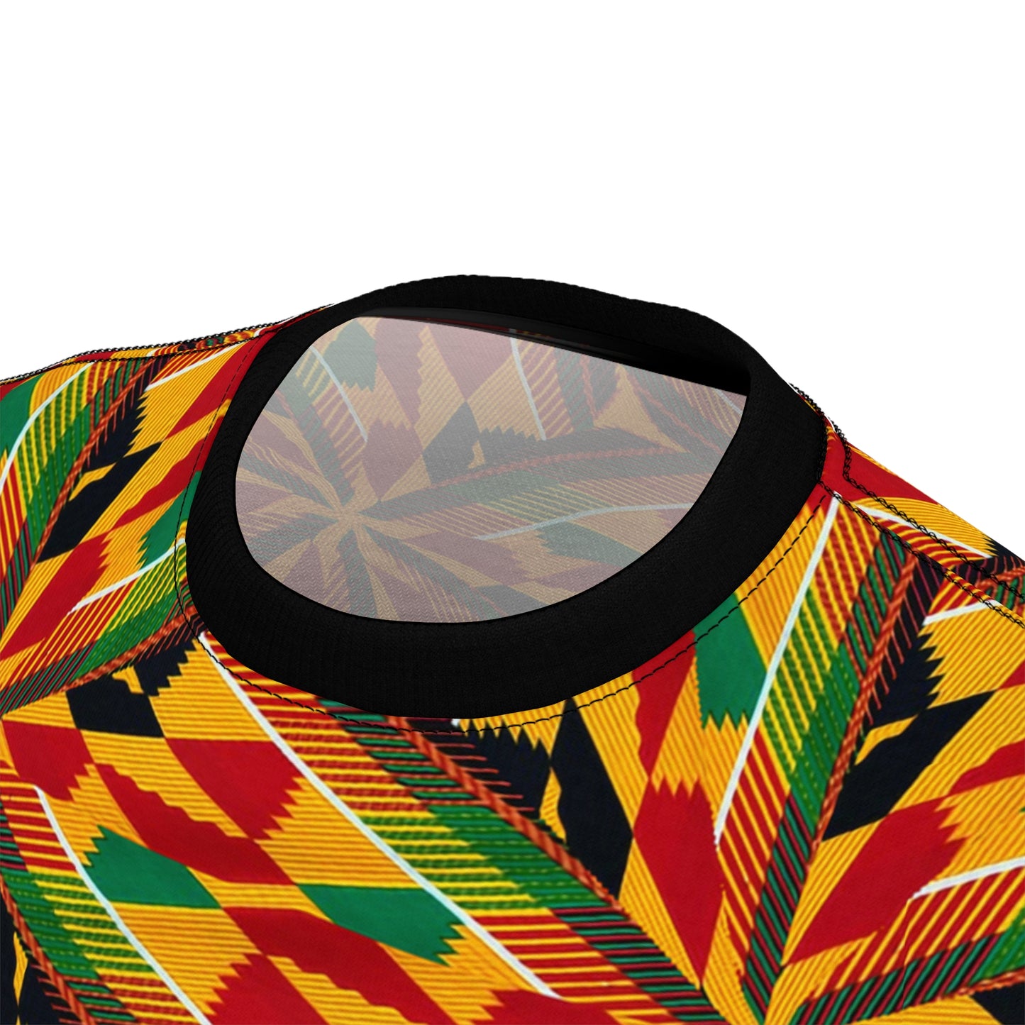 Women's Vibrant African Kente Geometric All-Over Print Shirt
