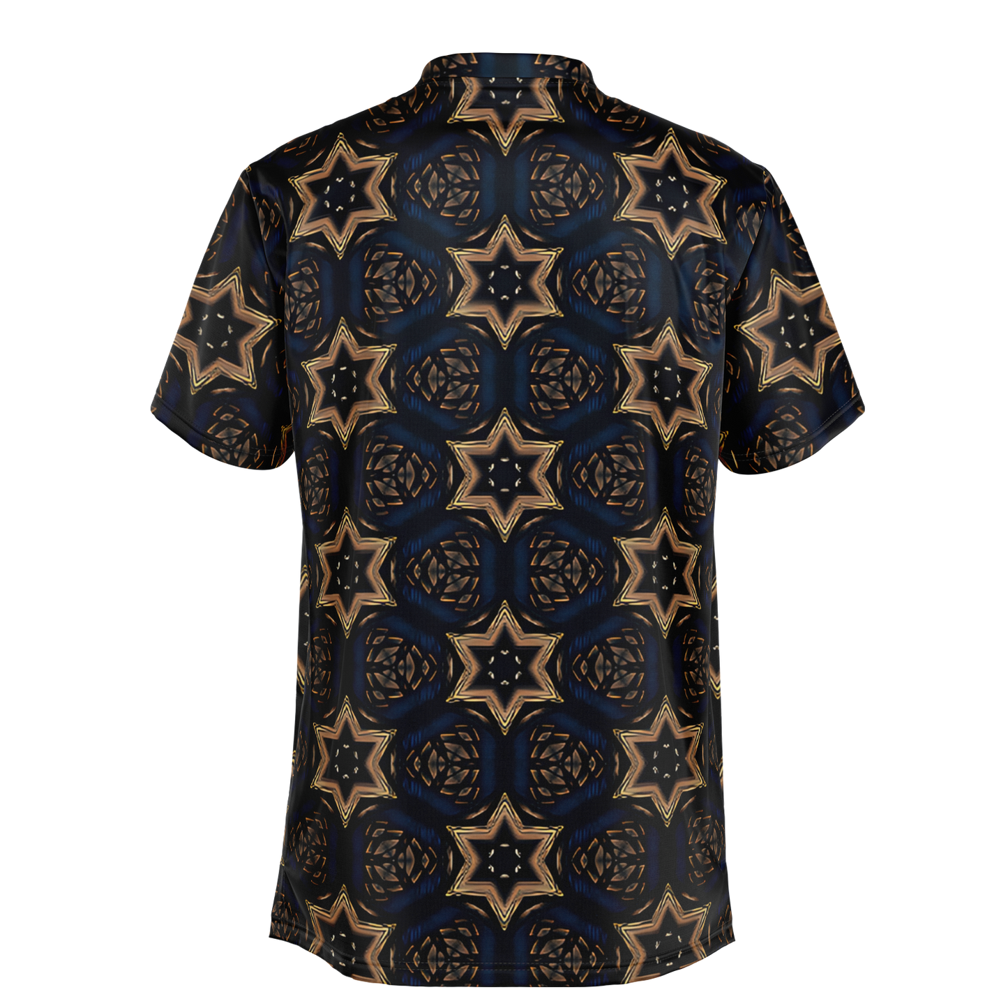 Men's Blade Collar Polyester Polo Shirt