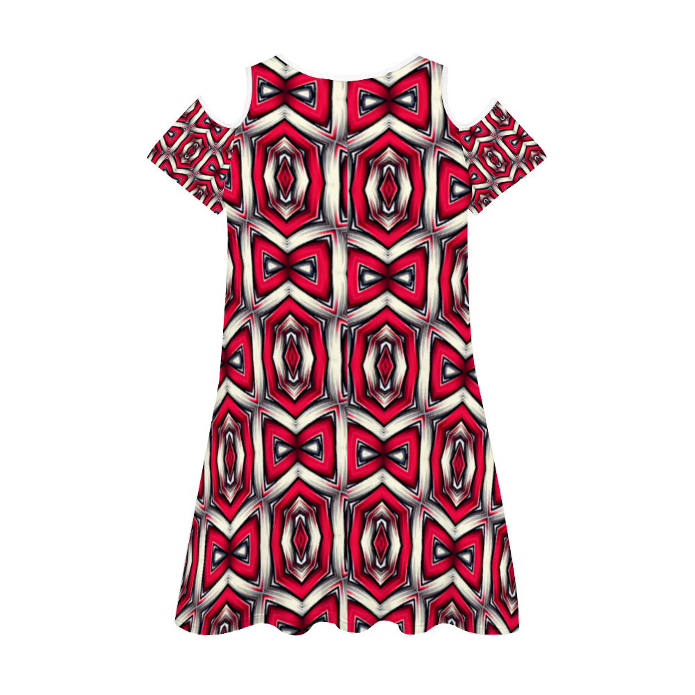 Women's Round Neck Sexy Off The Shoulder Short Dress