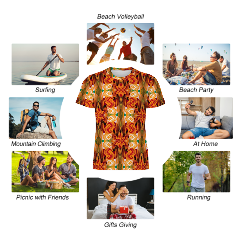 Men's Round Neck Short Sleeve T-Shirt