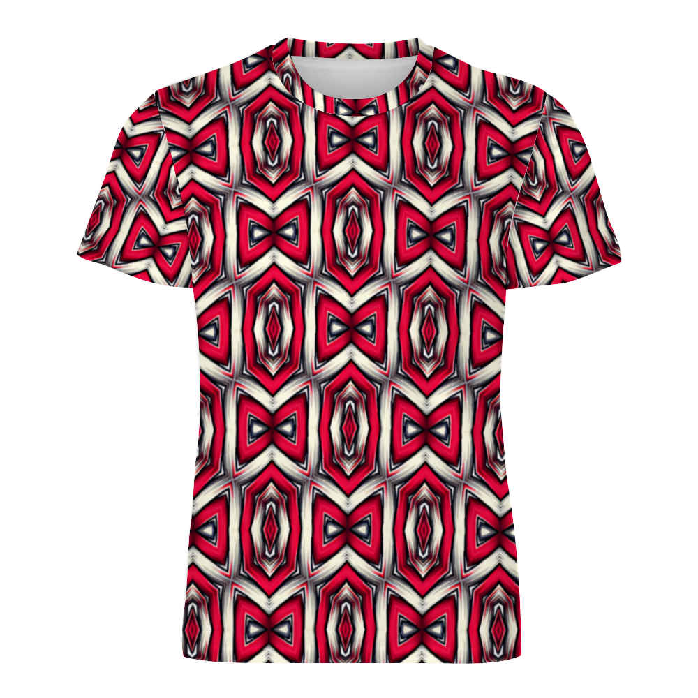 Men's Custom All Print Round Neck Short Sleeve T-Shirt