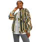 Women's Retro Geometric Tribal Pattern All-Over Print Baseball Jacket