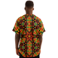 Men's African Kente Geometric Star Pattern All-Over Print Baseball Jersey