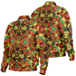 Men's Bold Tribal Kaleidoscope Pattern All Over Print Baseball Jacket