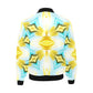 Men's Vibrant Kaleidoscope Geo Pattern All-Over Print Bomber Jacket