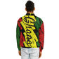 Men's Ghana Flag & Black Star Pattern All-Over Print Baseball Jacket