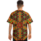 Men's African Kente Geometric Star Pattern All-Over Print Baseball Jersey