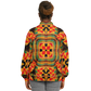 Women's Vibrant African Kente-Inspired Pattern All-Over Print Baseball Jacket