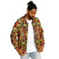 Men's Bold Tribal Kaleidoscope Pattern All Over Print Baseball Jacket