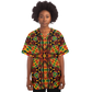 Women's African Kente Geometric Star Pattern All-Over Print Baseball Jersey