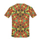Men's Bold Tribal Kaleidoscope Pattern All Over Print All Over Print Crew Neck T-Shirt