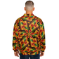 Men's Vibrant African Kente-Inspired Pattern All-Over Print Baseball Jacket