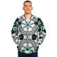 Men's Kaleidoscope Geometric Pattern Design All Over Print Baseball Jacket