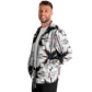 Men's Abstract Symmetry Pattern Polyester Track Jacket