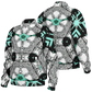 Women's Kaleidoscope Geometric Pattern All Over Print Baseball Jacket
