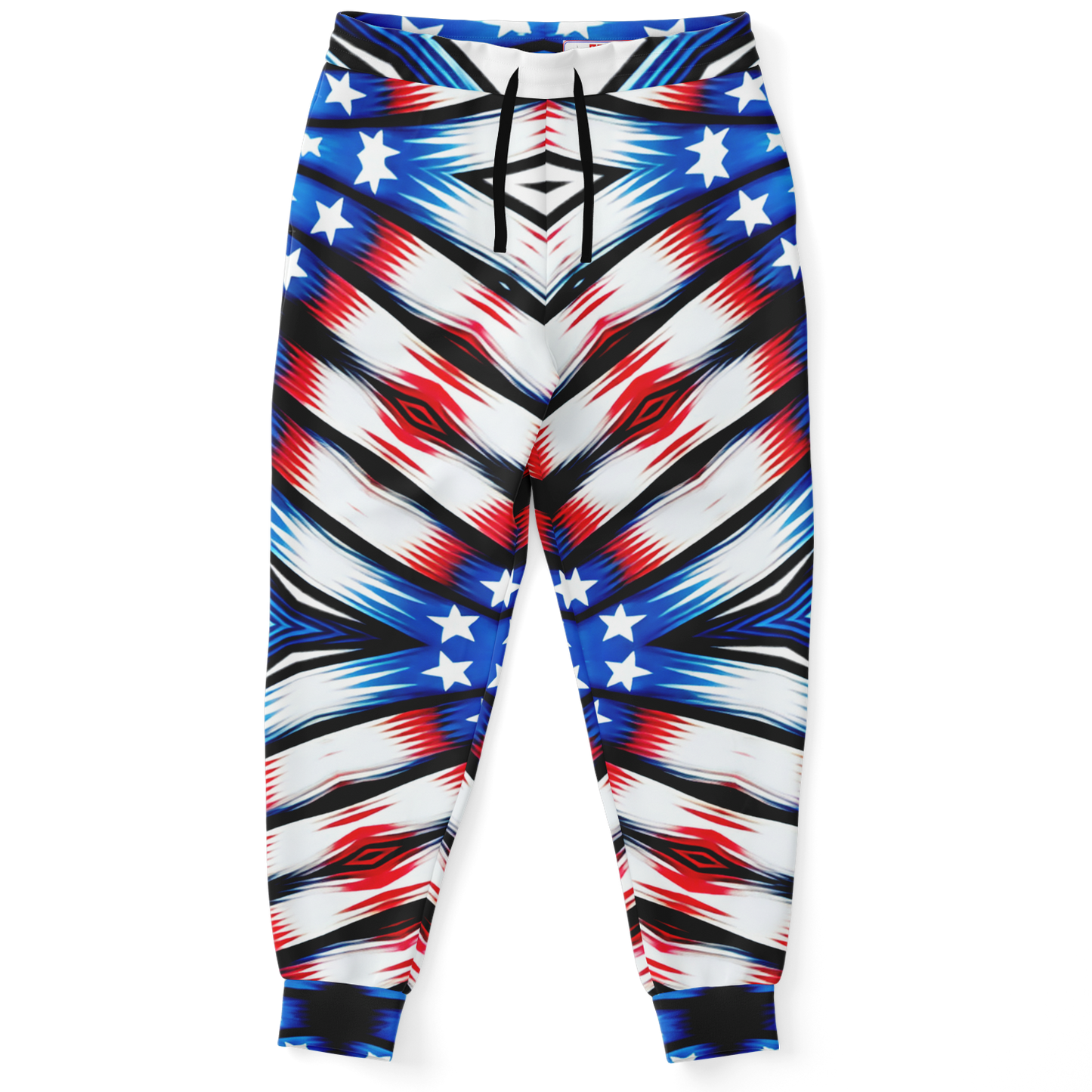 Men's American Flag Pattern All-Over Print Athletic Jogger
