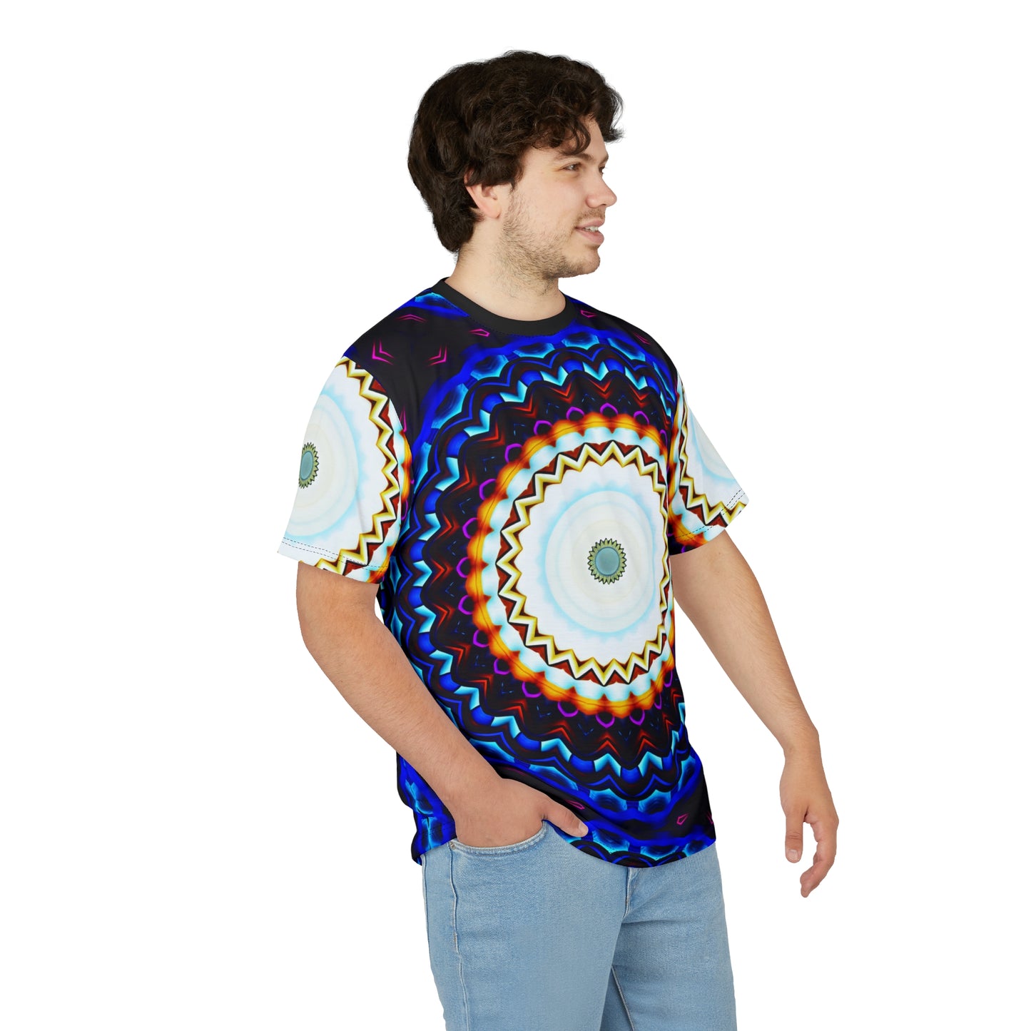 Men's Kaleidoscope Mandala Vibrant All-Over Print Shirt