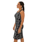 Women's Black & White Kaleidoscope Racer back Dress