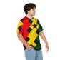 Men's Ghana Flag Pattern All-Over Print Cut & Sew Tee