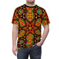 Men's African Kente Geometric Star Pattern All-Over Print Tee