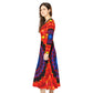 Women's Psychedelic Mandala Long-Sleeve Twirl All-Over Print  Dance Dress