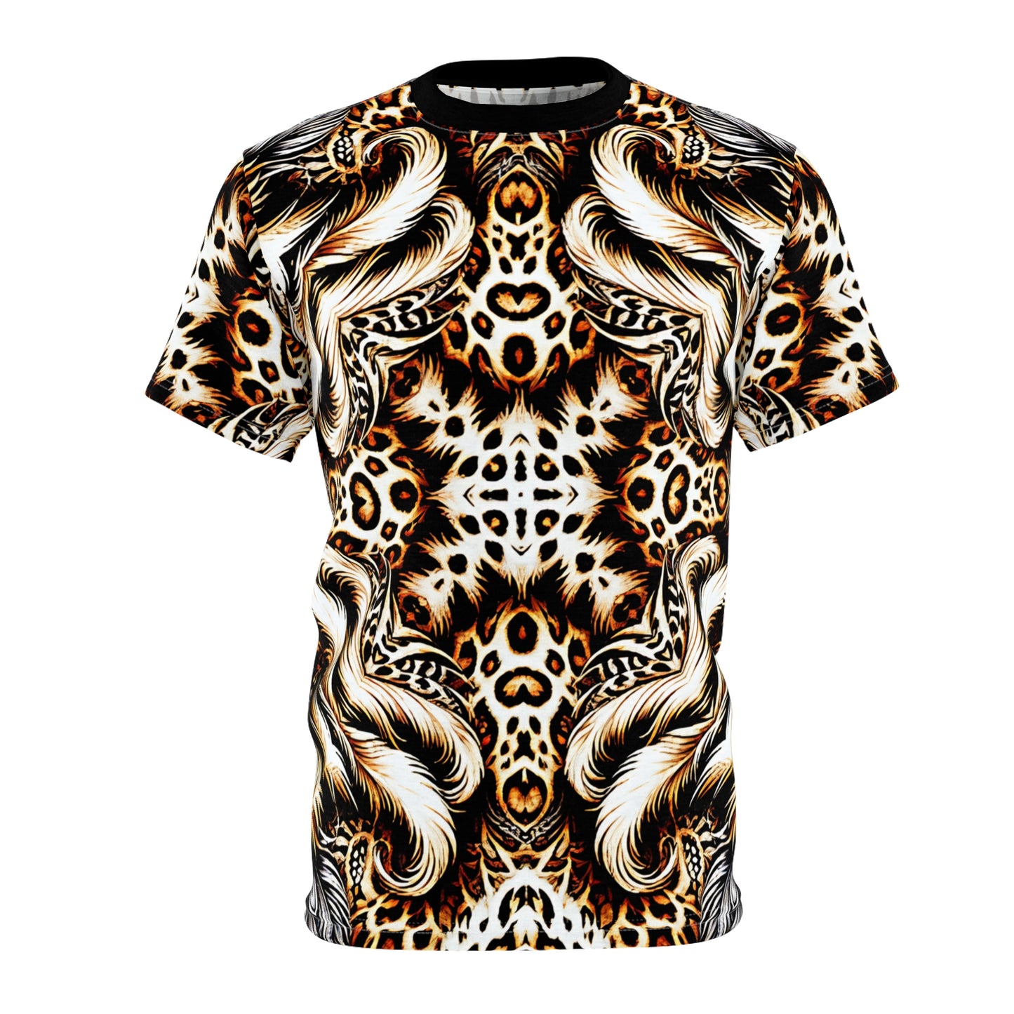 Women's Leopard Baroque Pattern All-Over Print Unisex Cut & Sew Tee