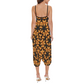 Woman High-waisted Straight Leg Pant Strappy Romper