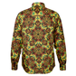 Men's Vibrant Geometric Pattern Spread Collar Long Sleeve Button-Down All Over Print Shirt.