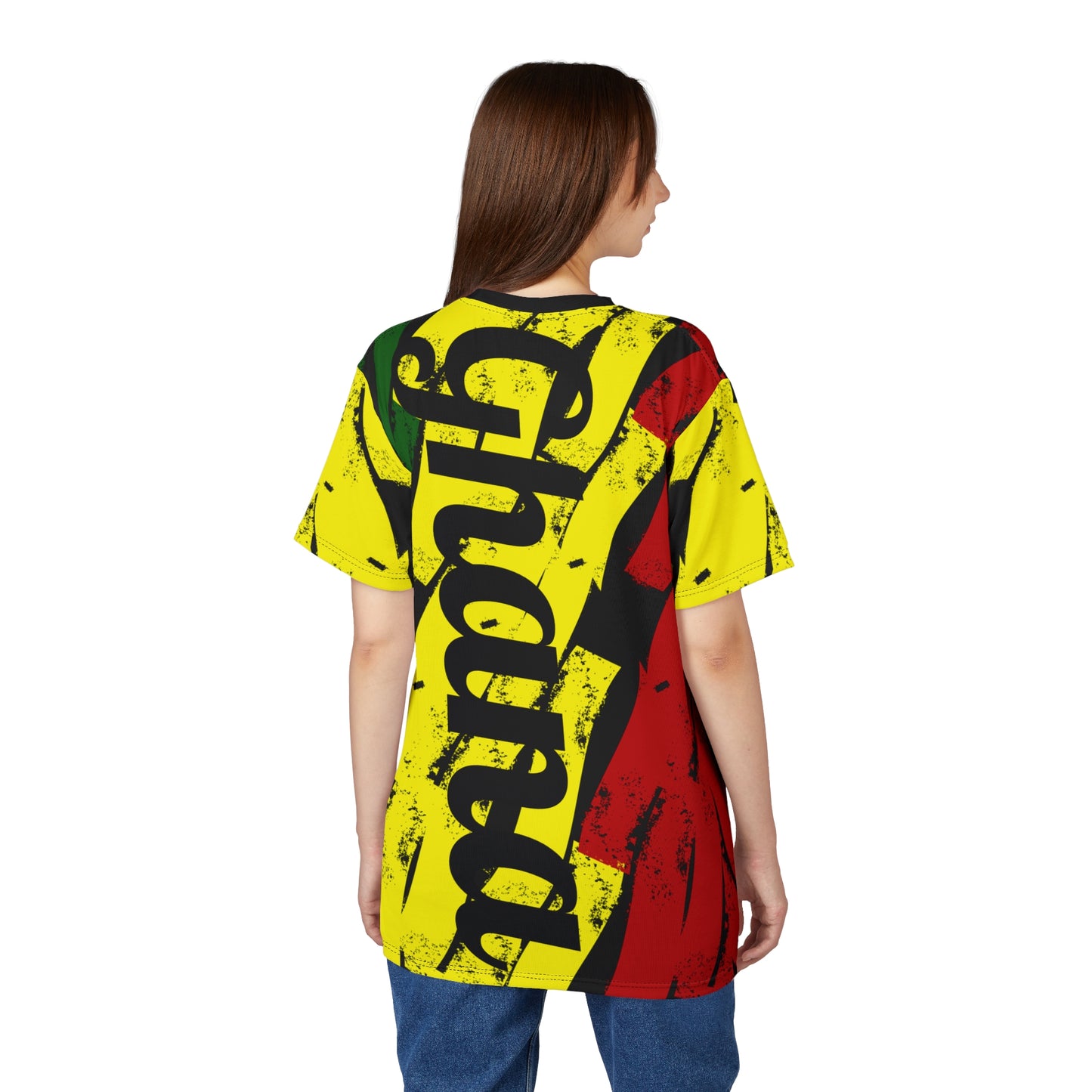 Women's Ghana Flag Pattern All-Over Print Cut & Sew Tee