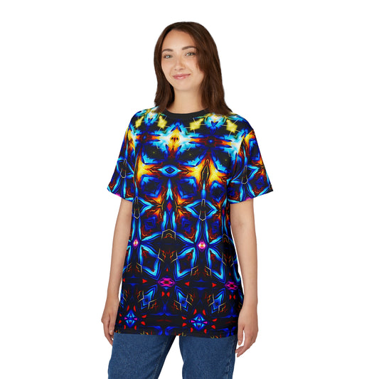 Women's Psychedelic Kaleidoscope All-Over Print Unisex Cut & Sew Tee