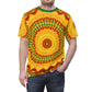 Men's Vibrant Yellow Sunburst Mandala All-Over Print T-Shirt