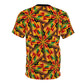 Men's Vibrant African Kente Geometric All-Over Print Shirt
