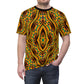 Men's Bold African Kente Inspired Pattern All-Over Print Tee