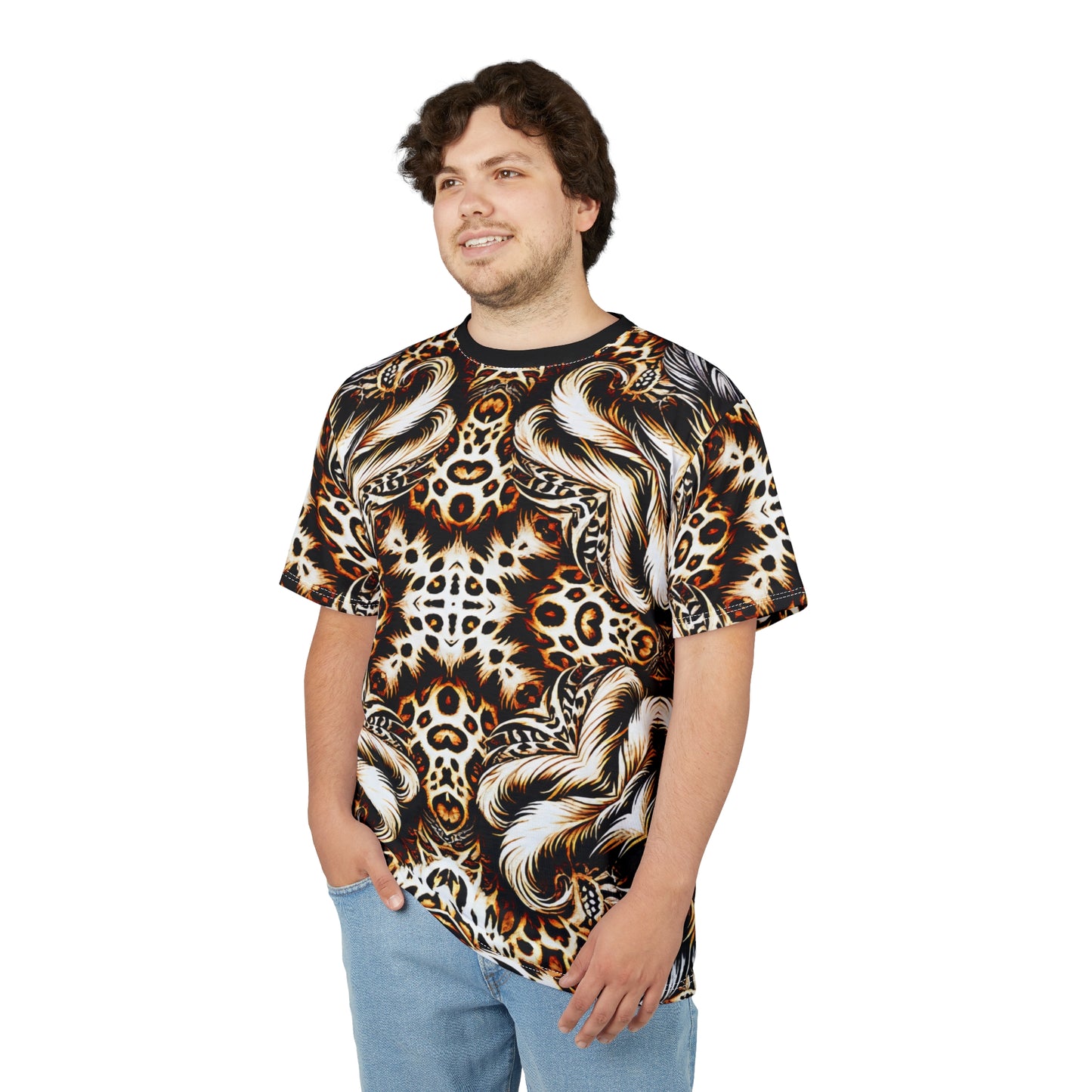 Men's Leopard Baroque Pattern All-Over Print Unisex Cut & Sew Tee