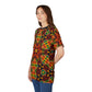 Women's African Kente Geometric Star Pattern All-Over Print Tee