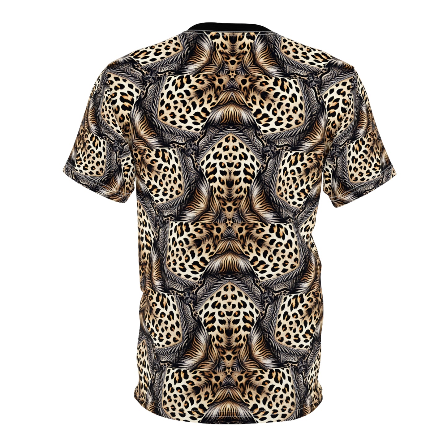 Men's Leopard Mosaic Pattern All-Over Print Unisex Cut & Sew Tee