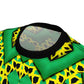 Women's Green & Yellow Kaleidoscope Pattern All-Over Print Shirt