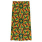 Women's Vibrant African Kente-Inspired Pattern All-Over Print Side-Tie Short Sleeve Top & Wide-Leg Pants Set