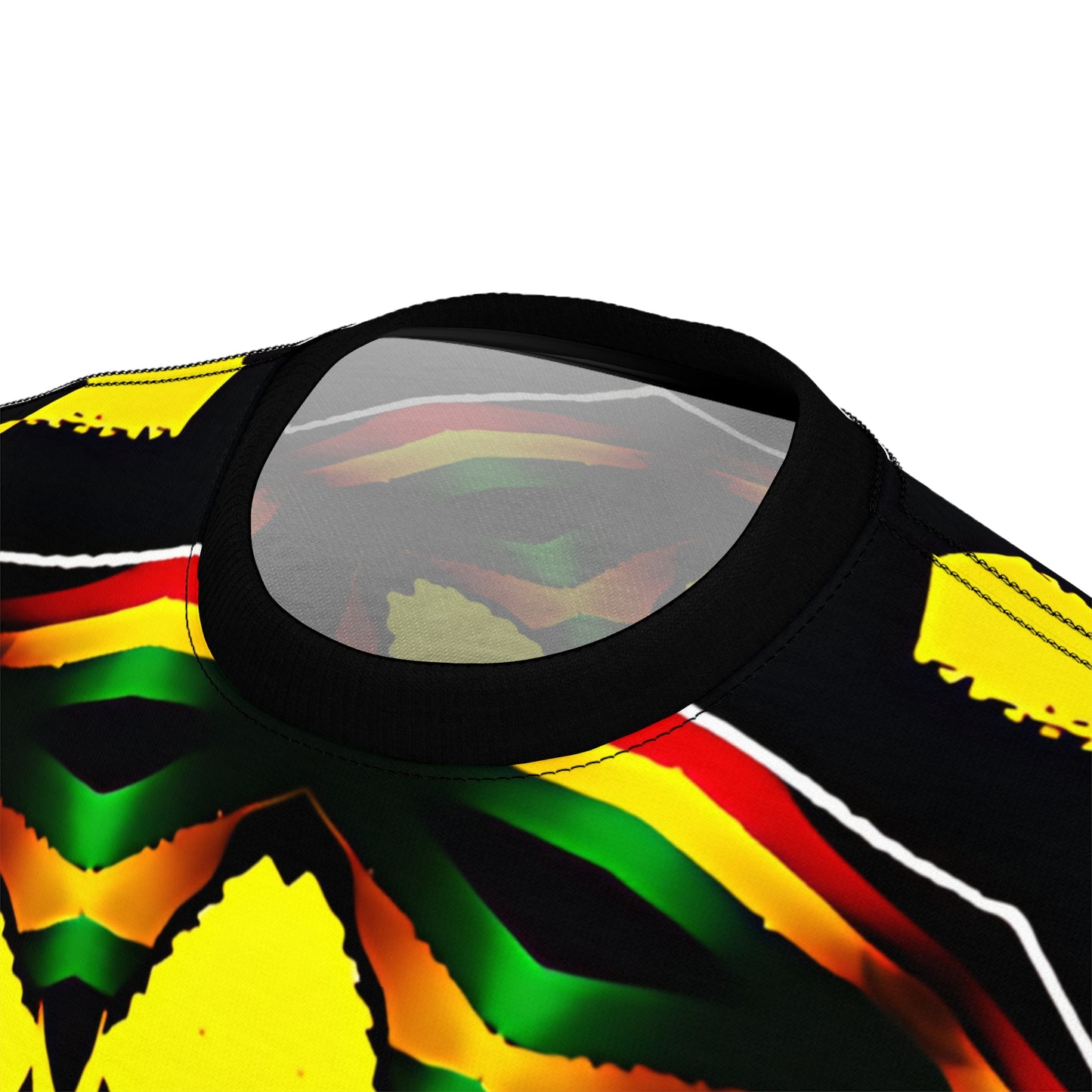 Men's Psychedelic Floral Pattern All-Over Print Tee